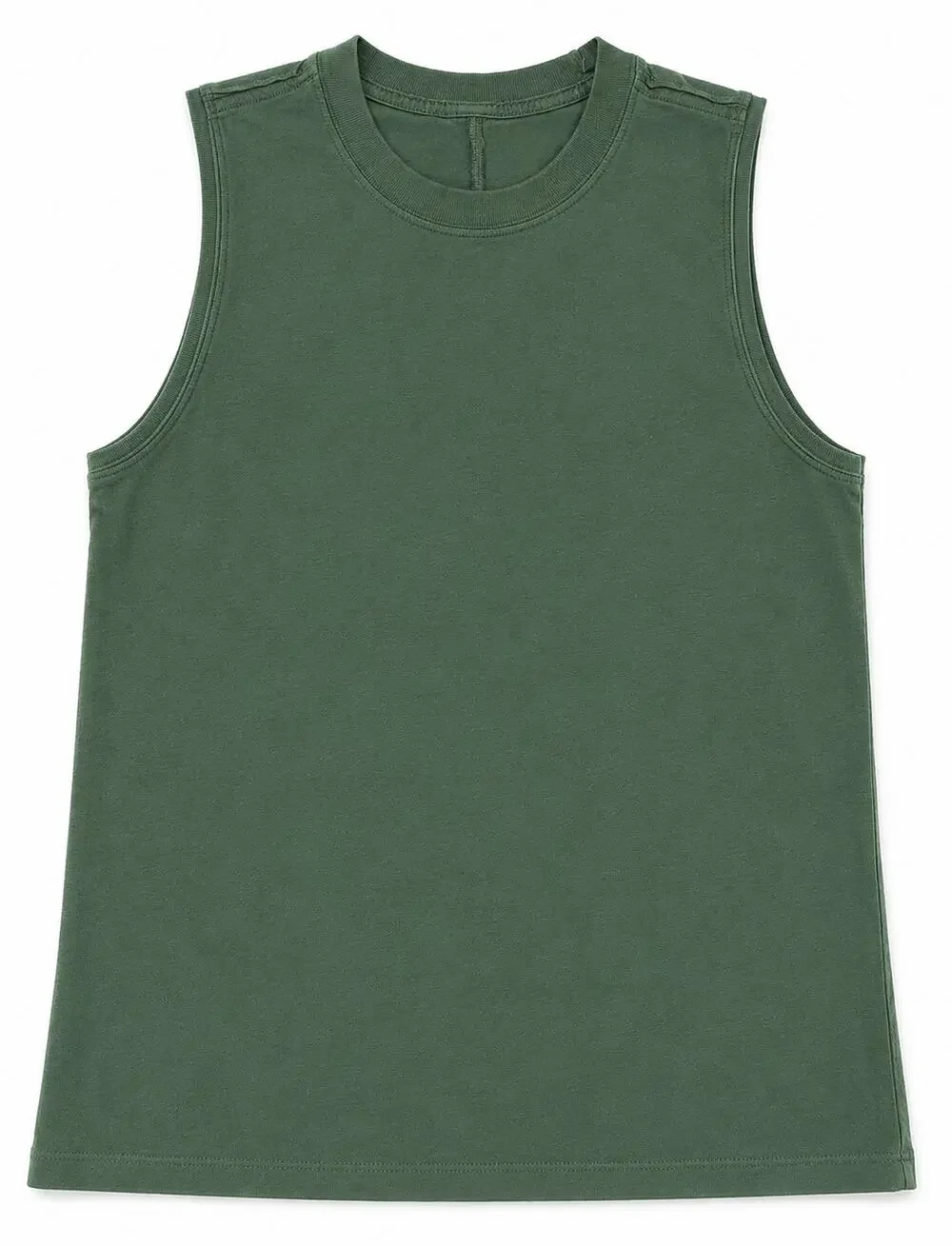 Lululemon Cotton All Yours Muscle Tank - Green - Size 6 - Picture 1 of 3